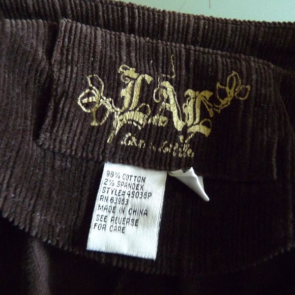 LAL brown corduoroy jacket cropped PL cute buttons - Picture 3 of 6
